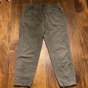 J. Crew Women’s Khaki Linen Pull-on Pants
